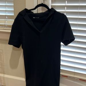 Zara collared shirt dress M